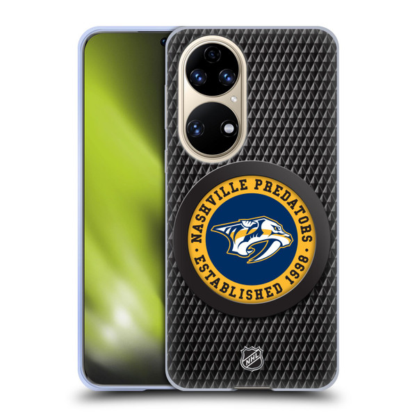 NHL Nashville Predators Puck Texture Soft Gel Case for Huawei P50