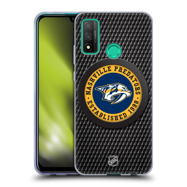 NHL Nashville Predators Puck Texture Soft Gel Case for Huawei P Smart (2020)