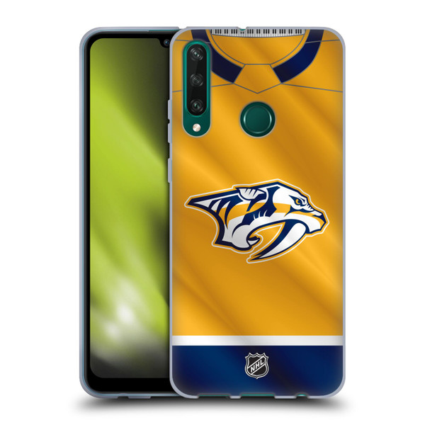NHL Nashville Predators Jersey Soft Gel Case for Huawei Y6p