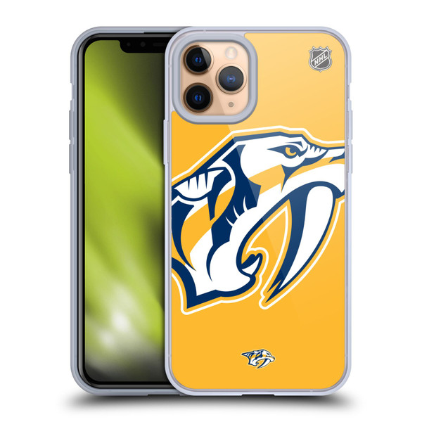 NHL Nashville Predators Oversized Soft Gel Case for Apple iPhone 11 Pro