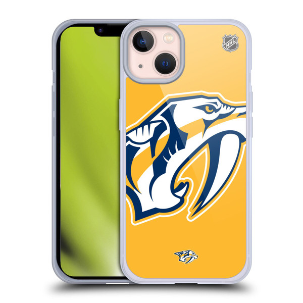 NHL Nashville Predators Oversized Soft Gel Case for Apple iPhone 13