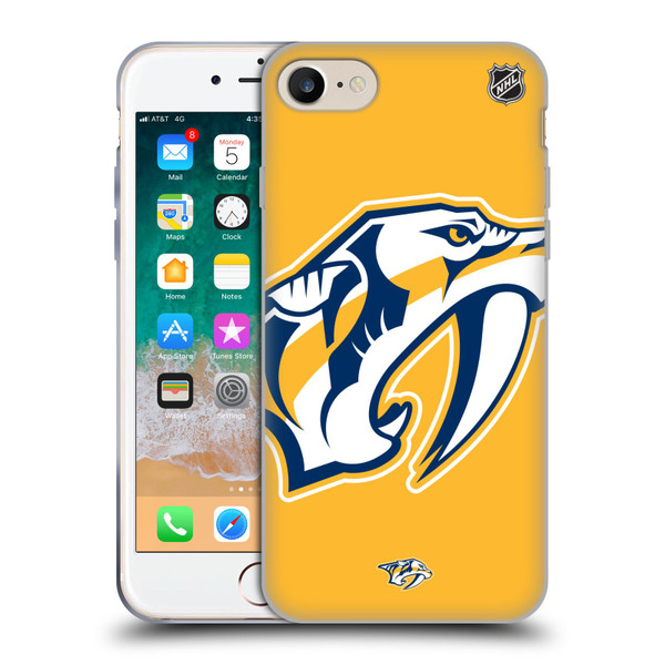 NHL Nashville Predators Oversized Soft Gel Case for Apple iPhone 7 / 8 / SE 2020 & 2022