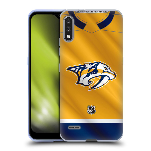 NHL Nashville Predators Jersey Soft Gel Case for LG K22