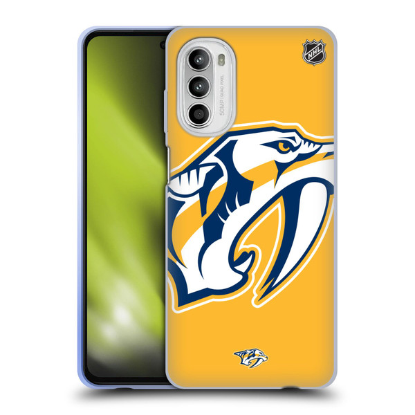NHL Nashville Predators Oversized Soft Gel Case for Motorola Moto G52