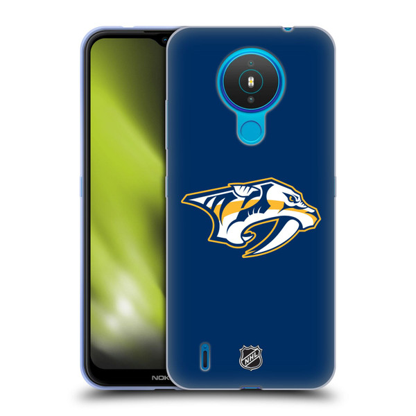 NHL Nashville Predators Plain Soft Gel Case for Nokia 1.4