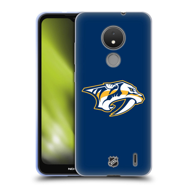 NHL Nashville Predators Plain Soft Gel Case for Nokia C21