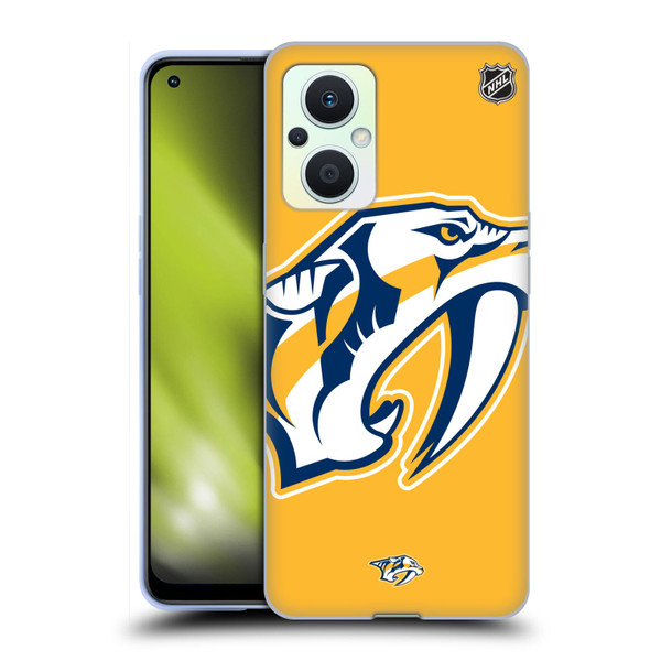 NHL Nashville Predators Oversized Soft Gel Case for OPPO Reno8 Lite