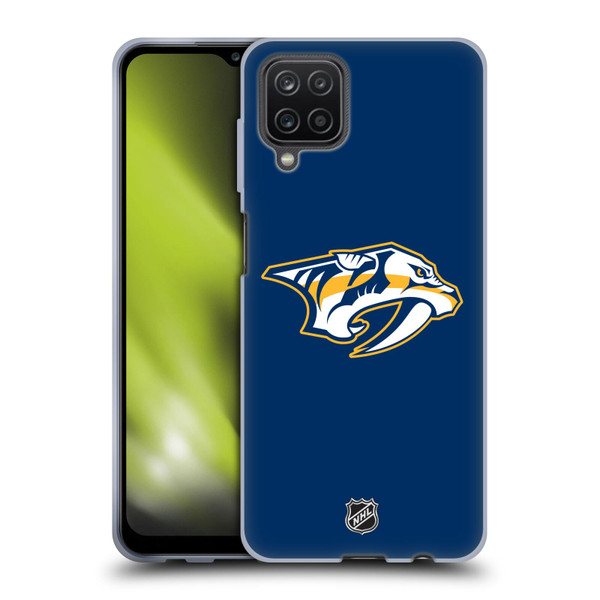 NHL Nashville Predators Plain Soft Gel Case for Samsung Galaxy A12 (2020)