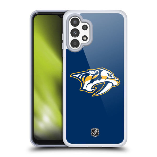 NHL Nashville Predators Plain Soft Gel Case for Samsung Galaxy A13 (2022)