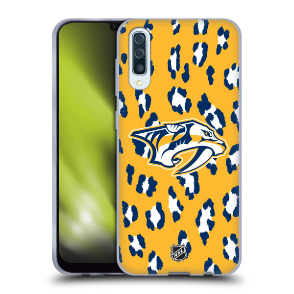 NHL Nashville Predators Leopard Patten Soft Gel Case for Samsung Galaxy A50/A30s (2019)