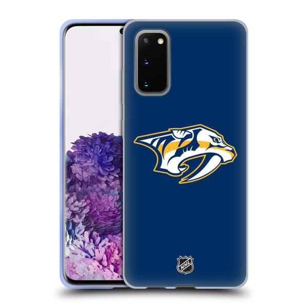 NHL Nashville Predators Plain Soft Gel Case for Samsung Galaxy S20 / S20 5G