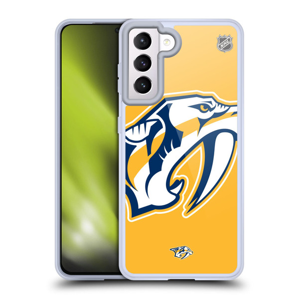 NHL Nashville Predators Oversized Soft Gel Case for Samsung Galaxy S21 5G