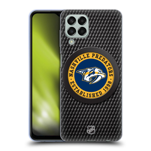 NHL Nashville Predators Puck Texture Soft Gel Case for Samsung Galaxy M33 (2022)