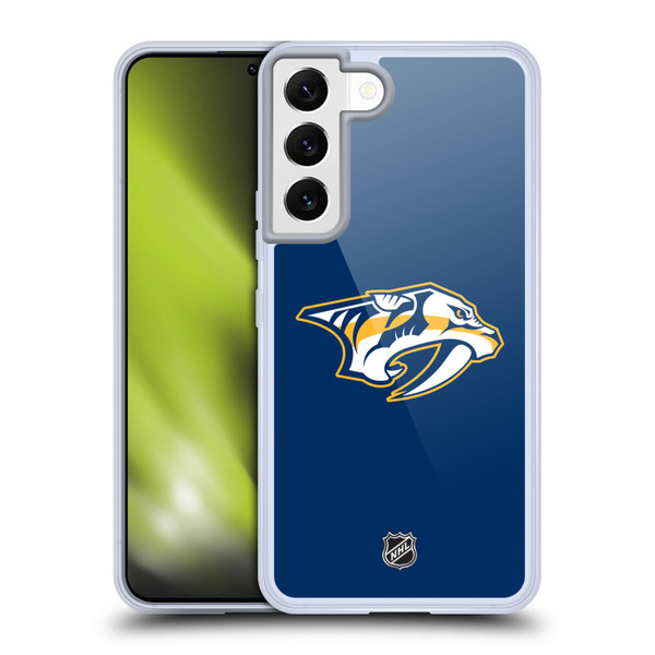 NHL Nashville Predators Plain Soft Gel Case for Samsung Galaxy S22 5G