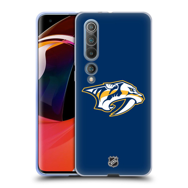 NHL Nashville Predators Plain Soft Gel Case for Xiaomi Mi 10 5G / Mi 10 Pro 5G