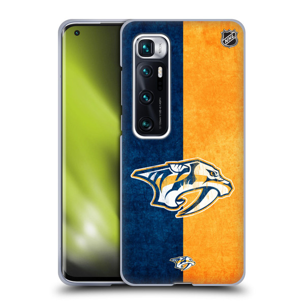NHL Nashville Predators Half Distressed Soft Gel Case for Xiaomi Mi 10 Ultra 5G