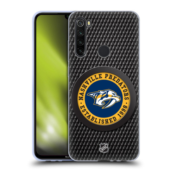 NHL Nashville Predators Puck Texture Soft Gel Case for Xiaomi Redmi Note 8T