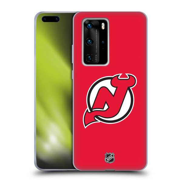 NHL New Jersey Devils Plain Soft Gel Case for Huawei P40 Pro / P40 Pro Plus 5G