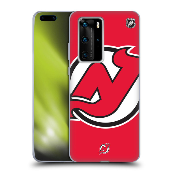 NHL New Jersey Devils Oversized Soft Gel Case for Huawei P40 Pro / P40 Pro Plus 5G