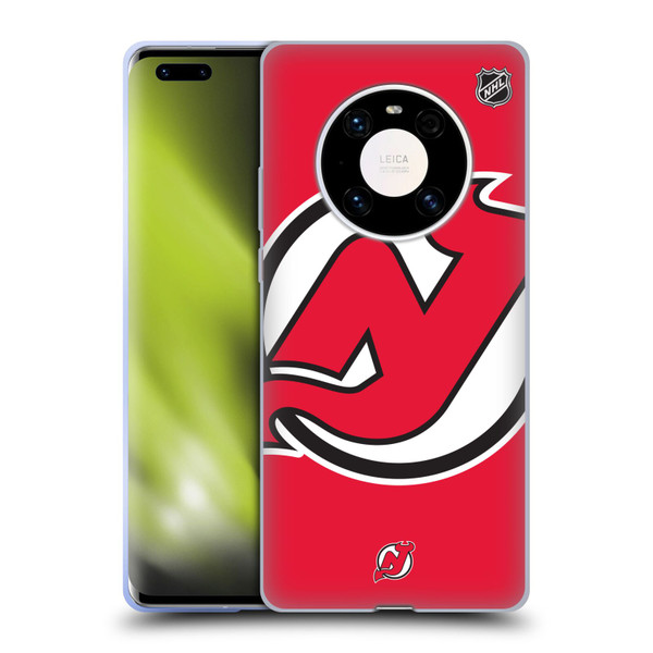 NHL New Jersey Devils Oversized Soft Gel Case for Huawei Mate 40 Pro 5G