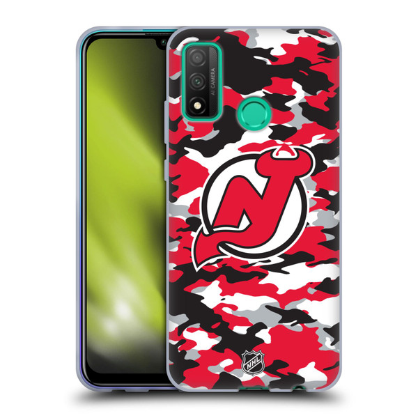 NHL New Jersey Devils Camouflage Soft Gel Case for Huawei P Smart (2020)
