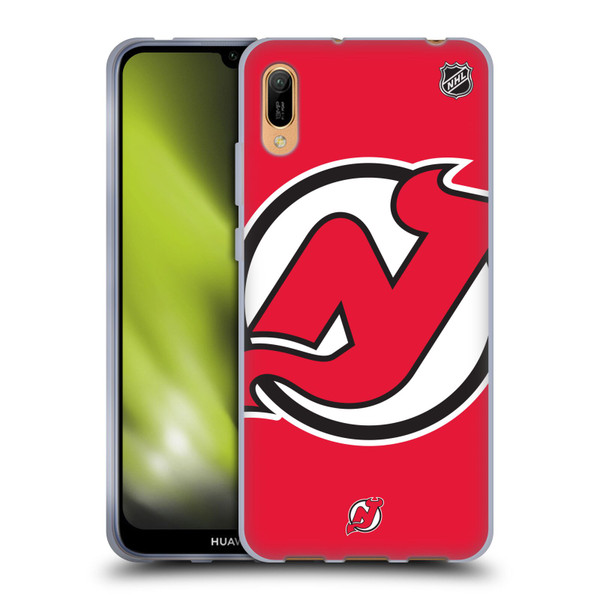 NHL New Jersey Devils Oversized Soft Gel Case for Huawei Y6 Pro (2019)