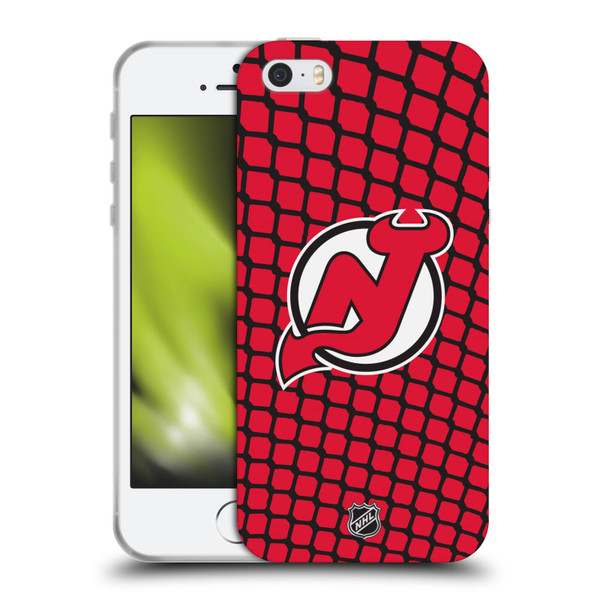 NHL New Jersey Devils Net Pattern Soft Gel Case for Apple iPhone 5 / 5s / iPhone SE 2016