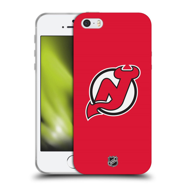 NHL New Jersey Devils Plain Soft Gel Case for Apple iPhone 5 / 5s / iPhone SE 2016