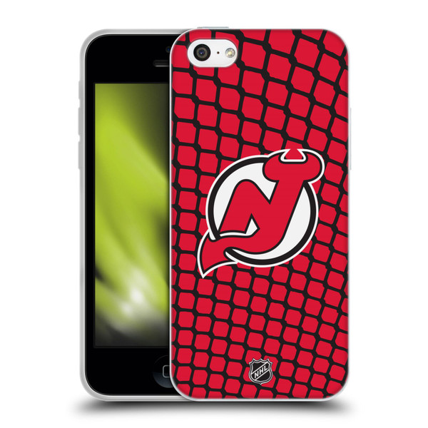 NHL New Jersey Devils Net Pattern Soft Gel Case for Apple iPhone 5c