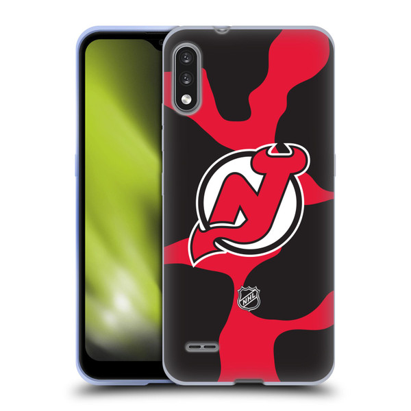 NHL New Jersey Devils Cow Pattern Soft Gel Case for LG K22