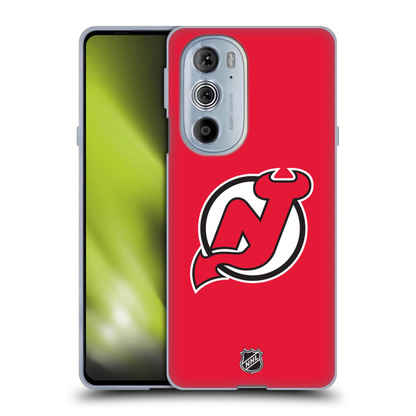 NHL New Jersey Devils Plain Soft Gel Case for Motorola Edge X30