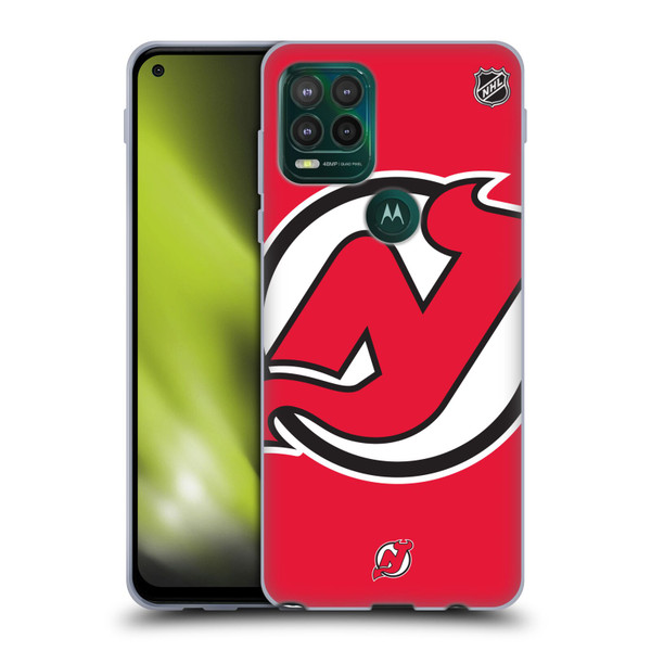 NHL New Jersey Devils Oversized Soft Gel Case for Motorola Moto G Stylus 5G 2021