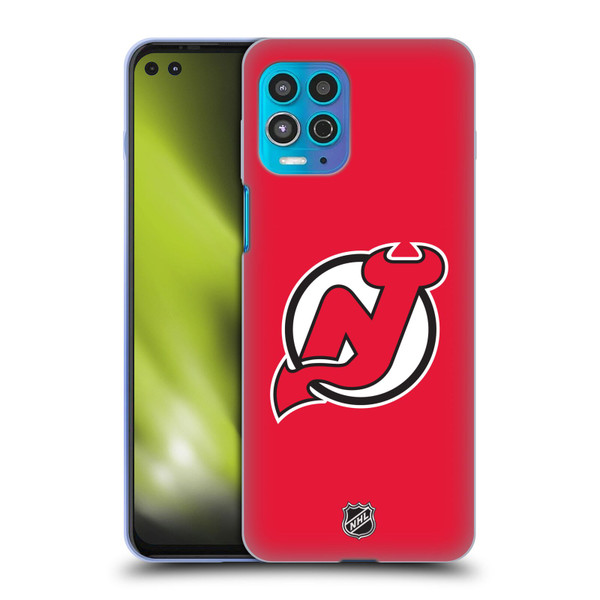 NHL New Jersey Devils Plain Soft Gel Case for Motorola Moto G100