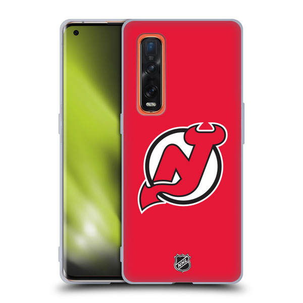 NHL New Jersey Devils Plain Soft Gel Case for OPPO Find X2 Pro 5G