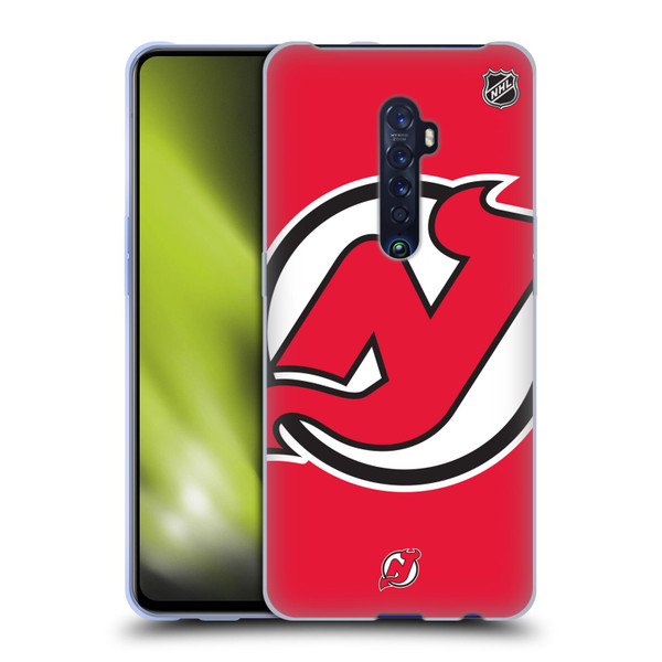 NHL New Jersey Devils Oversized Soft Gel Case for OPPO Reno 2