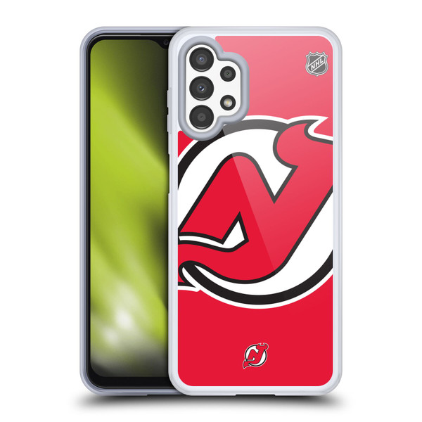 NHL New Jersey Devils Oversized Soft Gel Case for Samsung Galaxy A13 (2022)