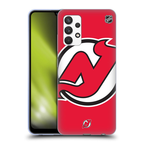 NHL New Jersey Devils Oversized Soft Gel Case for Samsung Galaxy A32 (2021)
