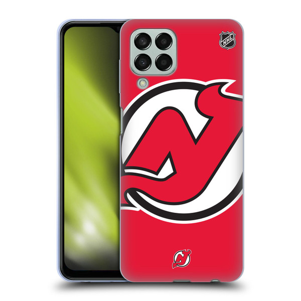 NHL New Jersey Devils Oversized Soft Gel Case for Samsung Galaxy M33 (2022)