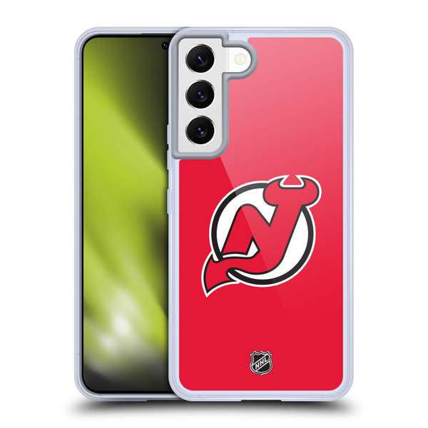 NHL New Jersey Devils Plain Soft Gel Case for Samsung Galaxy S22 5G