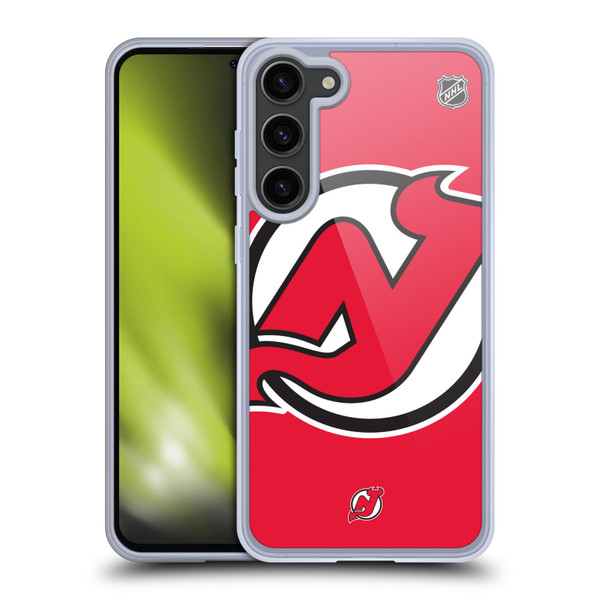 NHL New Jersey Devils Oversized Soft Gel Case for Samsung Galaxy S23+ 5G