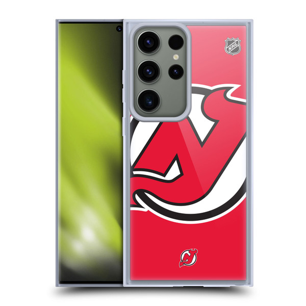 NHL New Jersey Devils Oversized Soft Gel Case for Samsung Galaxy S23 Ultra 5G