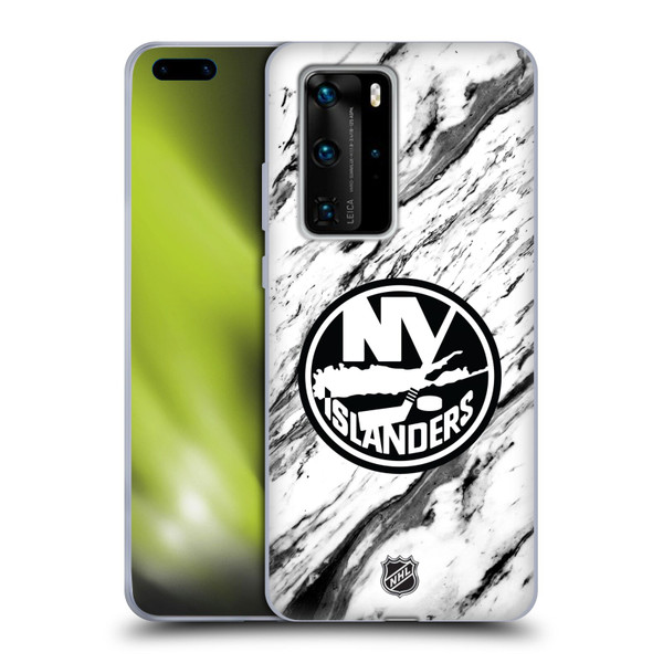 NHL New York Islanders Marble Soft Gel Case for Huawei P40 Pro / P40 Pro Plus 5G