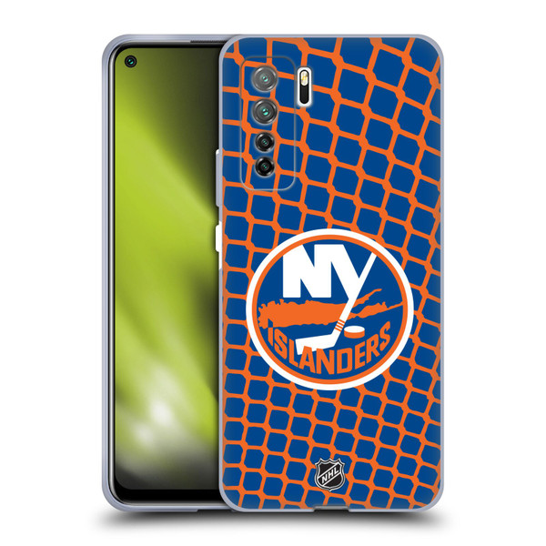 NHL New York Islanders Net Pattern Soft Gel Case for Huawei Nova 7 SE/P40 Lite 5G