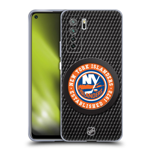 NHL New York Islanders Puck Texture Soft Gel Case for Huawei Nova 7 SE/P40 Lite 5G