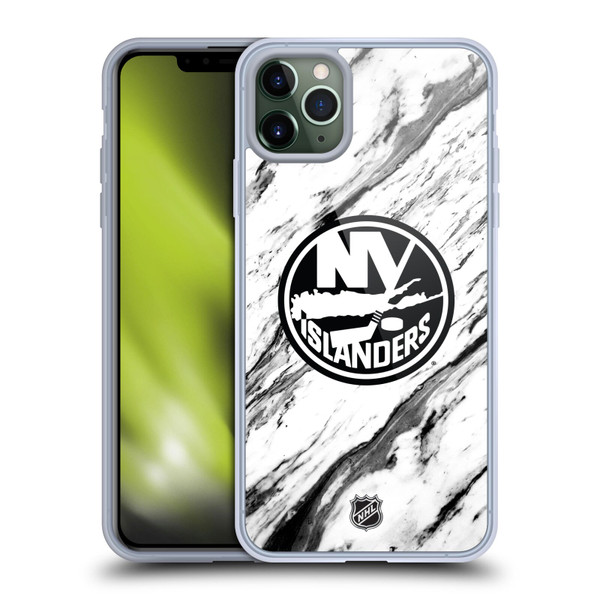 NHL New York Islanders Marble Soft Gel Case for Apple iPhone 11 Pro Max