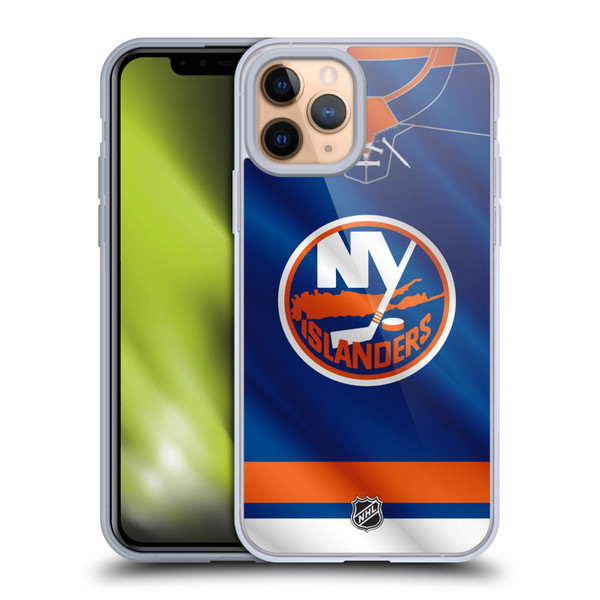 NHL New York Islanders Jersey Soft Gel Case for Apple iPhone 11 Pro