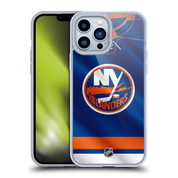 NHL New York Islanders Jersey Soft Gel Case for Apple iPhone 13 Pro Max