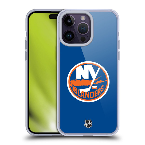 NHL New York Islanders Plain Soft Gel Case for Apple iPhone 14 Pro Max