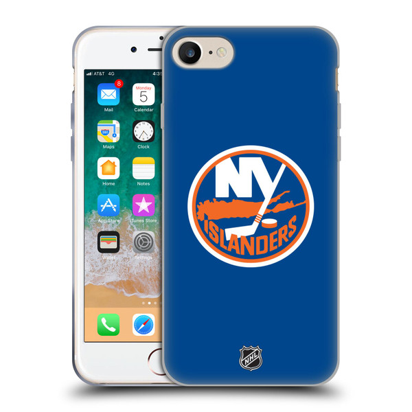 NHL New York Islanders Plain Soft Gel Case for Apple iPhone 7 / 8 / SE 2020 & 2022