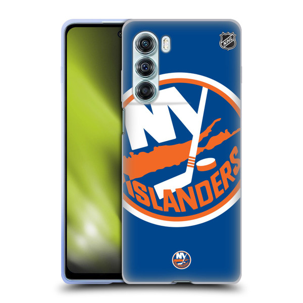 NHL New York Islanders Oversized Soft Gel Case for Motorola Edge S30 / Moto G200 5G